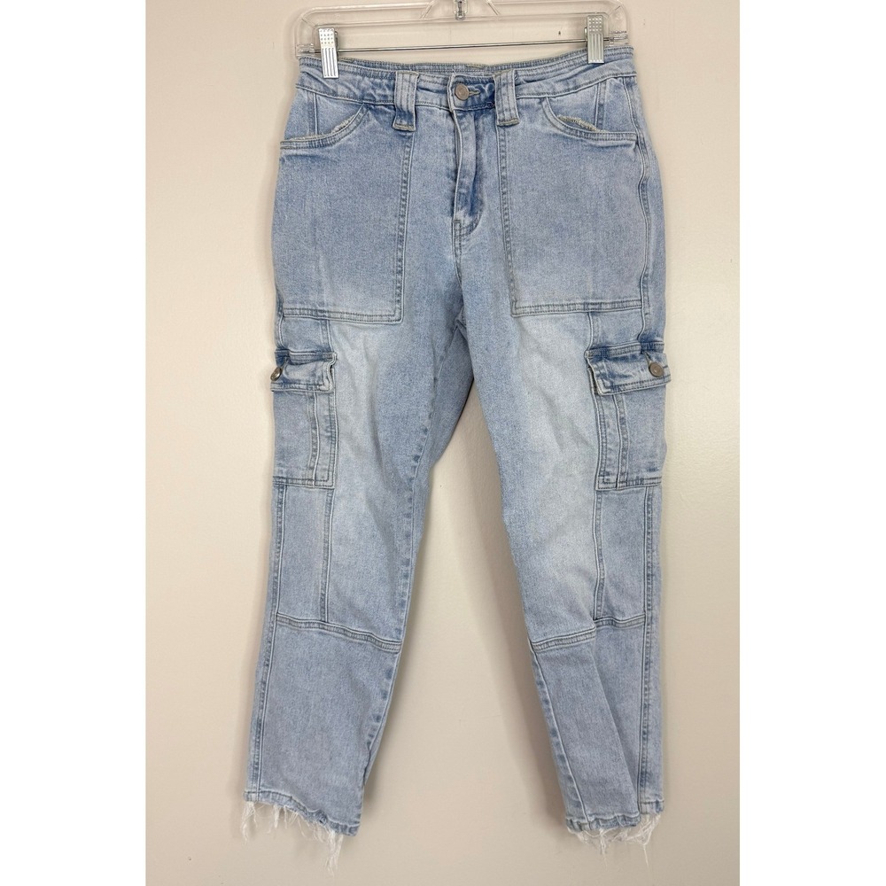 KanCan Women's Winston High Rise Slim Straight Denim Jeans Faded Size 3/25
